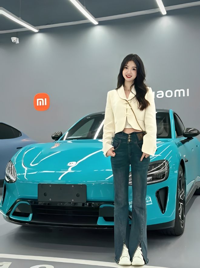 车主质量都这么高的吗？仙女也就长这样吧j9九游会(中国)网站小米SU7的美女(图5)